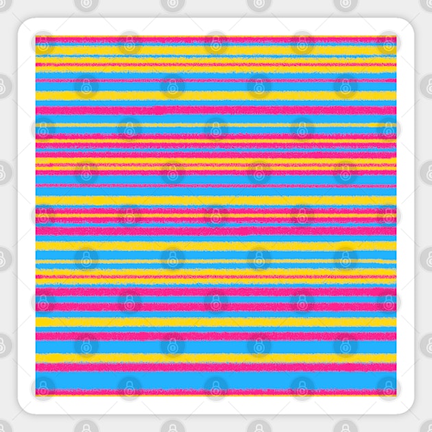 Pansexual grunge stripes Magnet by TooCoolUnicorn